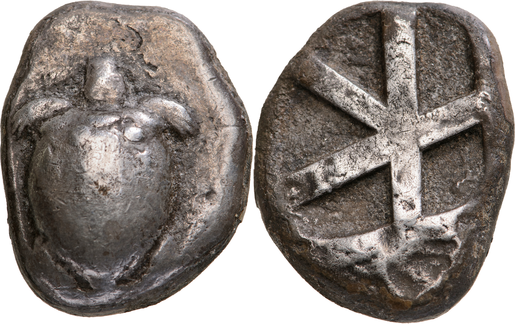 ISLANDS OFF ATTICA, Aegina. Silver Stater (12.10 g). Circa 525480 BC